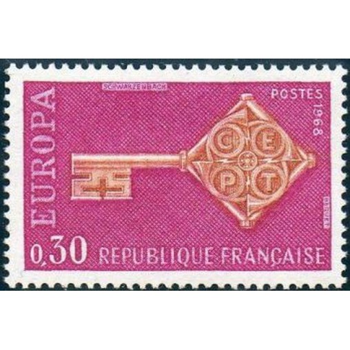 France Yvert Num 1556 ** Europa  1968