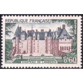 France Yvert Num 1559 ** Château de Langeais  1968