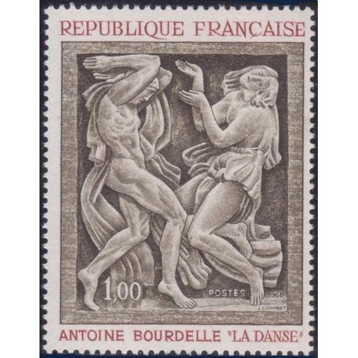 France Yvert Num 1569 ** Tableau BourdelleT  1968