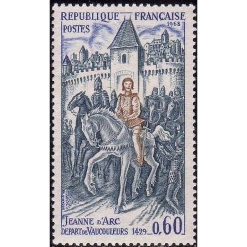 France Yvert Num 1579 ** Jeanne D'arc  1968