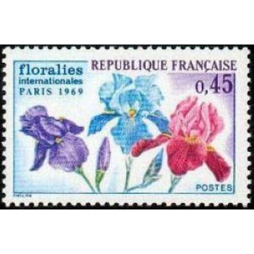 France Yvert Num 1597 ** Floralies de Paris  1969