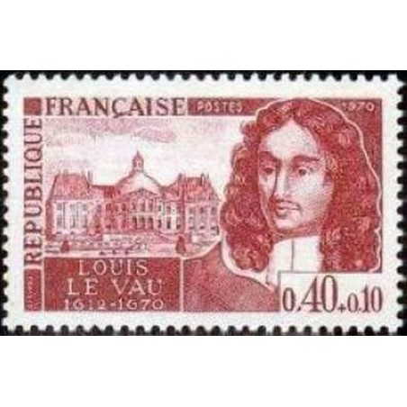 France Yvert Num 1623 ** Louis Le Vau  1970