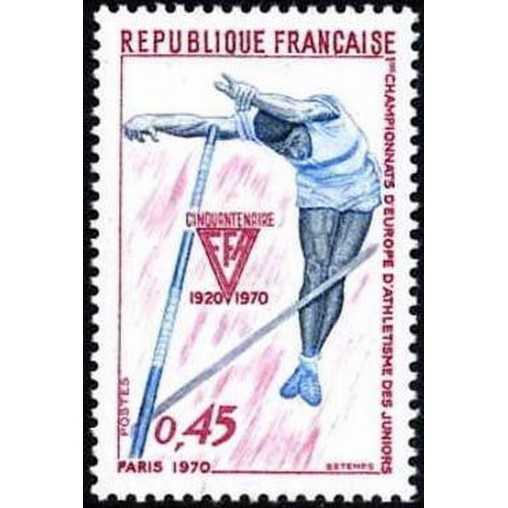 France Yvert Num 1650 ** Athletisme  1970