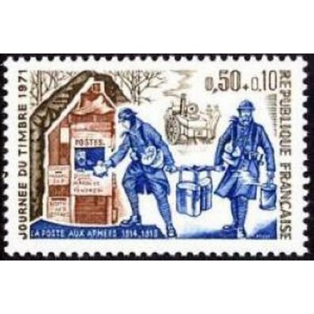 France Yvert Num 1671 ** Journne du timbre  1971