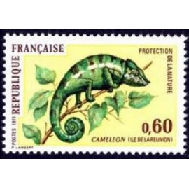 France Yvert Num 1692 ** Cameleon Reunion  1971