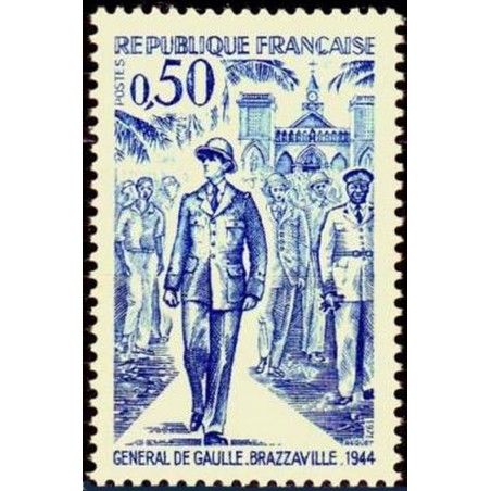 France Yvert Num 1696 ** Gene De Gaulle  1971