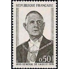 France Yvert Num 1698 ** Gene De Gaulle  1971