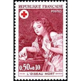 France Yvert Num 1701 ** Croix Rouge Greuze  1971