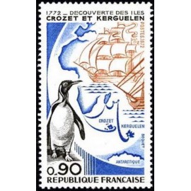 France Yvert Num 1704 ** Austral Crozet  1972
