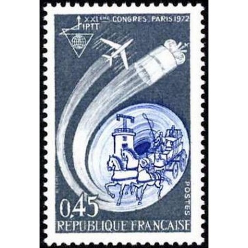 France Yvert Num 1721 ** Chappe Saverne  1972