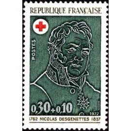 France Yvert Num 1735 ** Croix Rouge  1972