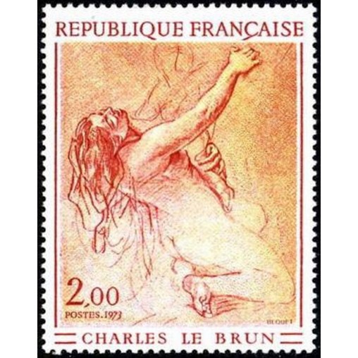 France Yvert Num 1742 ** Tableau Le Brun  1973