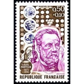France Yvert Num 1768 ** Pasteur  1973