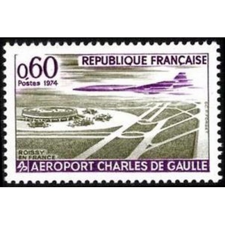 France Yvert Num 1787 ** Aeroport De Gaule  1974
