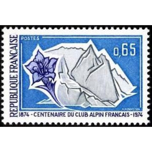 France Yvert Num 1788 ** Gentiane Glacier  1974