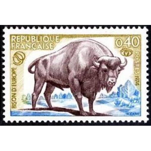 France Yvert Num 1795 ** Bison  1974