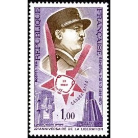 France Yvert Num 1796 ** General Koenig WW2  1974