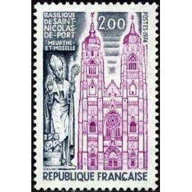 France Yvert Num 1810 ** Basilique  1974