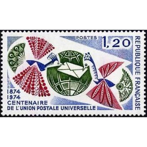 France Yvert Num 1817 ** UPU  1974