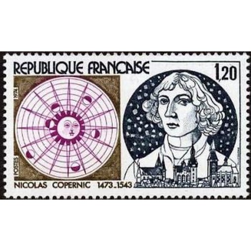 France Yvert Num 1818 ** Copernic  1974