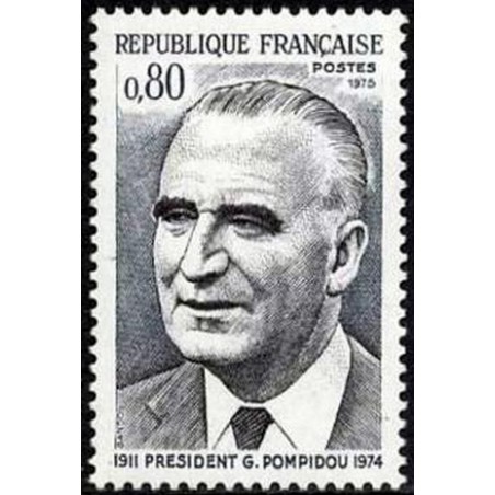 France Yvert Num 1839 ** Pompidou president  1975