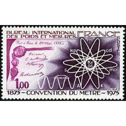France Yvert Num 1844 ** LE Metre  1975
