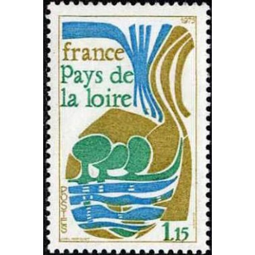 France Yvert Num 1849 ** pays de la loire  1975