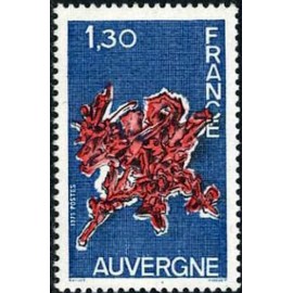 France Yvert Num 1850 ** Auvergne  1975