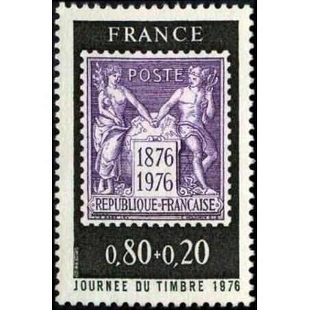 France Yvert Num 1870 ** Journee du timbre  1976
