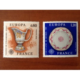 France Yvert Num 1877-1878 ** Europa   1976