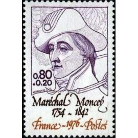 France Yvert Num 1880 ** Marechal Moncey  1976