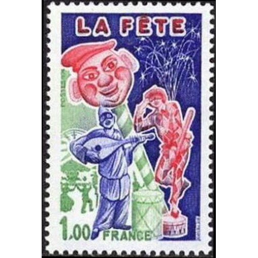 France Yvert Num 1888 ** La Fete  1976