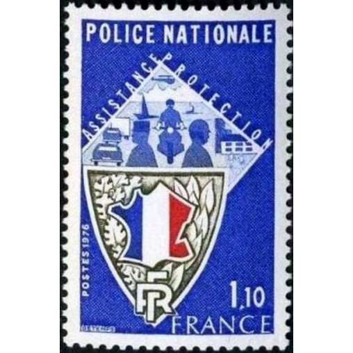 France Yvert Num 1907 ** Police  1976