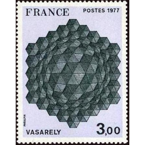 France Yvert Num 1924 ** Tableau Vasarely  1977