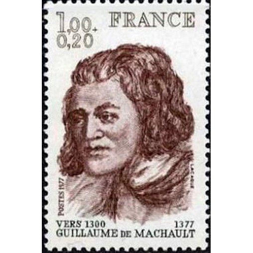 France Yvert Num 1955 ** Guillaume de Machault  1977