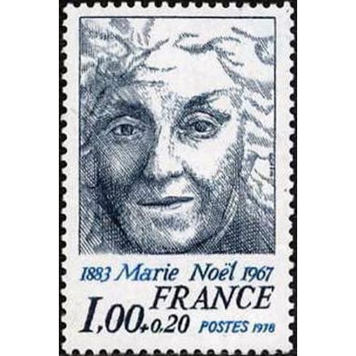 France Yvert Num 1986 ** Marie Noël  1978