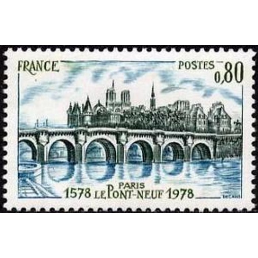France Yvert Num 1997 ** Pont neuf Paris  1978