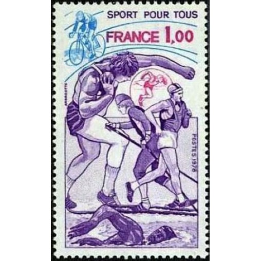 France Yvert Num 2020 ** Sport  1978
