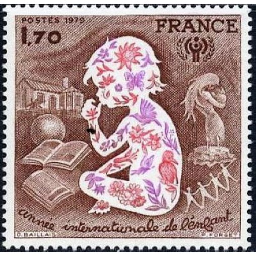 France Yvert Num 2028 ** Enfant  1979