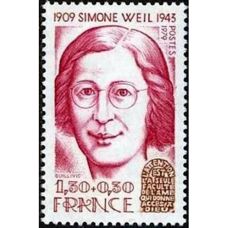 France Yvert Num 2032A ** Simone Weil  1979