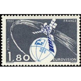 France Yvert Num 2073 ** Satellite  1980