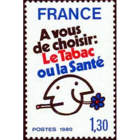 France Yvert Num 2080 ** Tabac  1980
