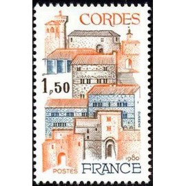 France Yvert Num 2081 ** Bastide Cordes  1980