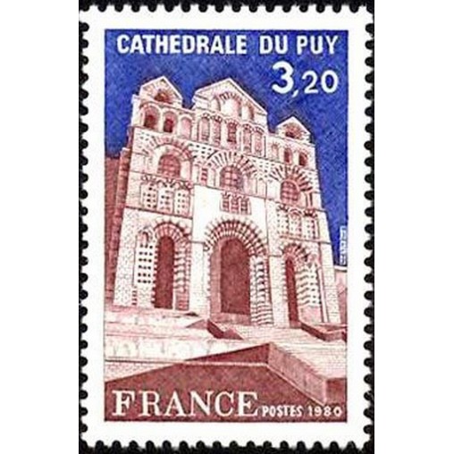 France Yvert Num 2084 ** Cathedrale du Puy  1980