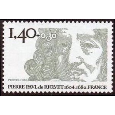 France Yvert Num 2100 ** Pierre Paul de Riquet  1980
