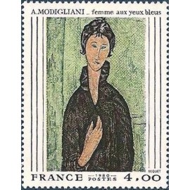 France Yvert Num 2109 ** Tableau modogliani  1980