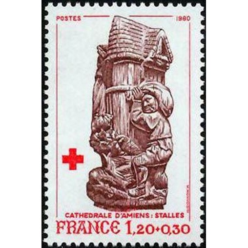 France Yvert Num 2116 ** Croix Rouge  1980
