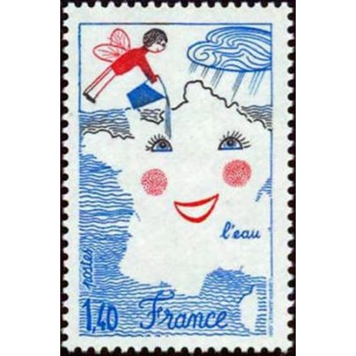 France Yvert Num 2125 ** Eau dessin  1981
