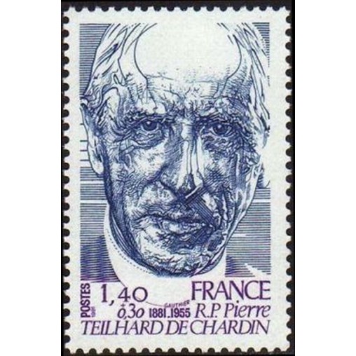 France Yvert Num 2152 ** Teilhard  1981