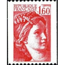 France Yvert Num 2158 ** Sabine roulette 1f60  1981